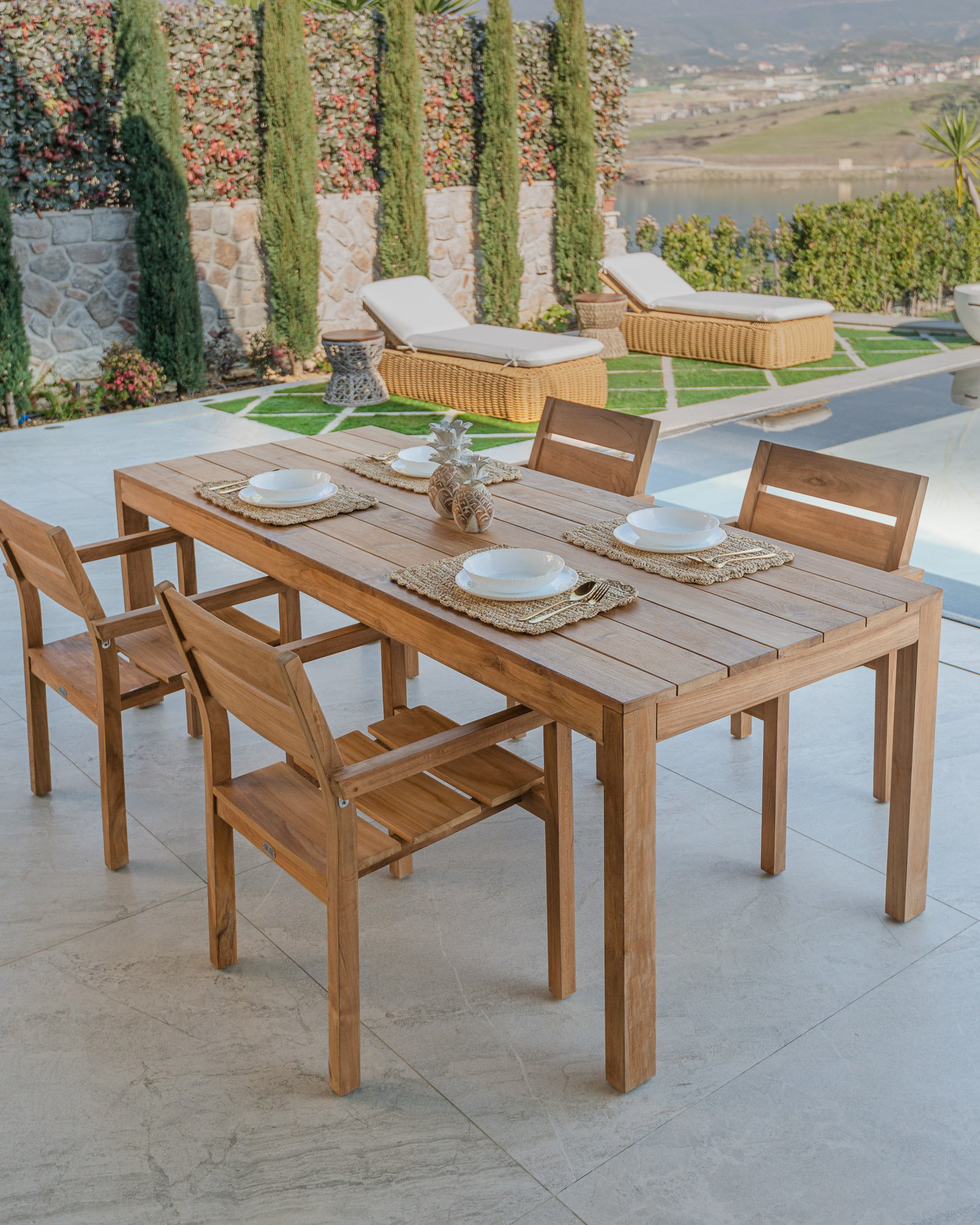 SABATU DINING TABLE & MARKO ARM CHAIR